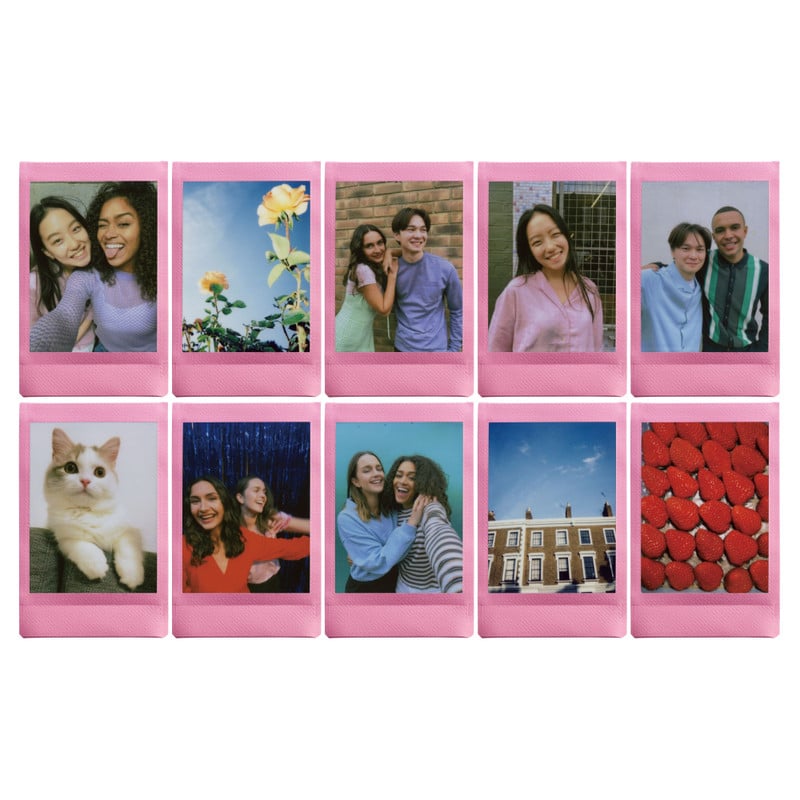 Instax mini film fotopapier - roze - 10 vellen