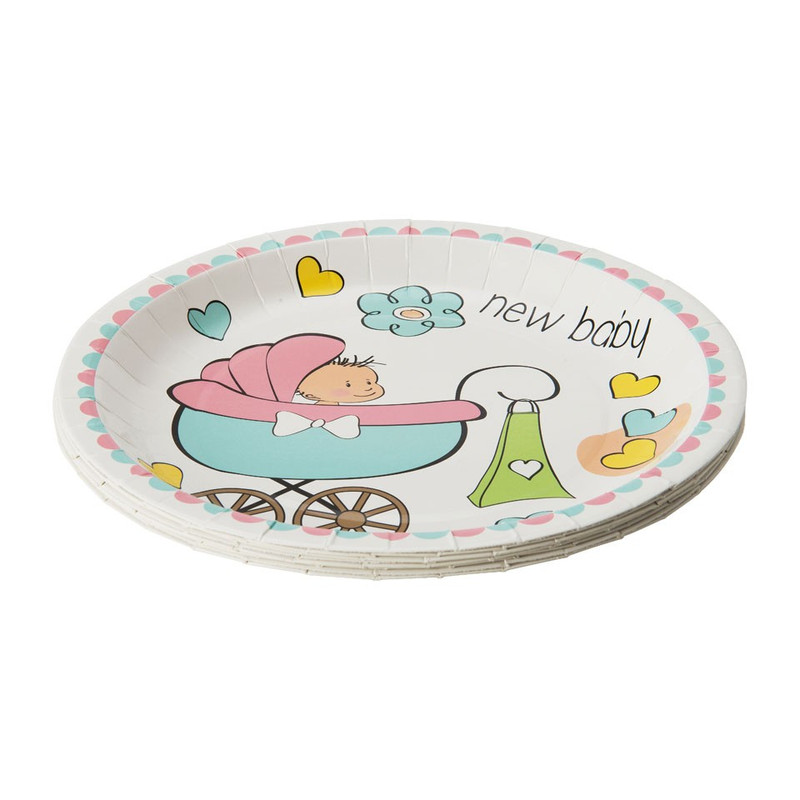 Bord new baby - set van 8