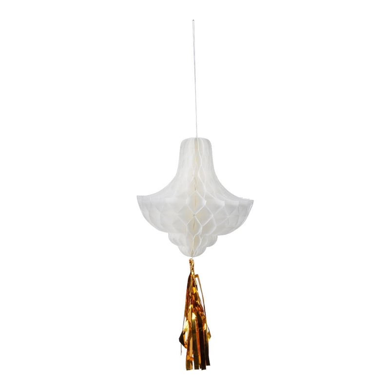 Honeycomb kroonluchter met tassel - set van 2