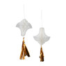 Honeycomb kroonluchter met tassel - set van 2