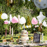 Honeycomb kroonluchter met tassel - set van 2