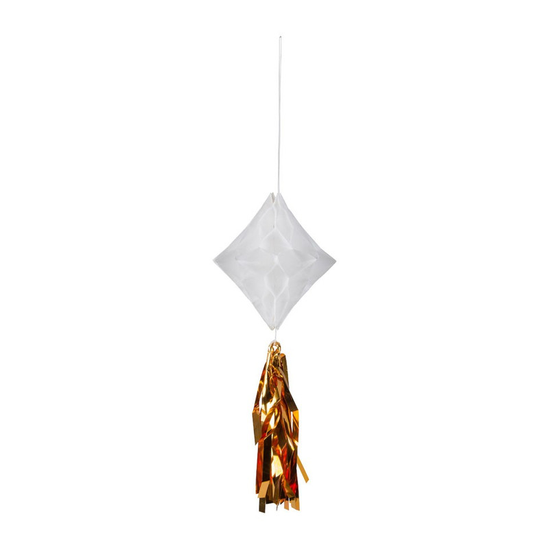 Honeycomb ruit met tassel - set van 2