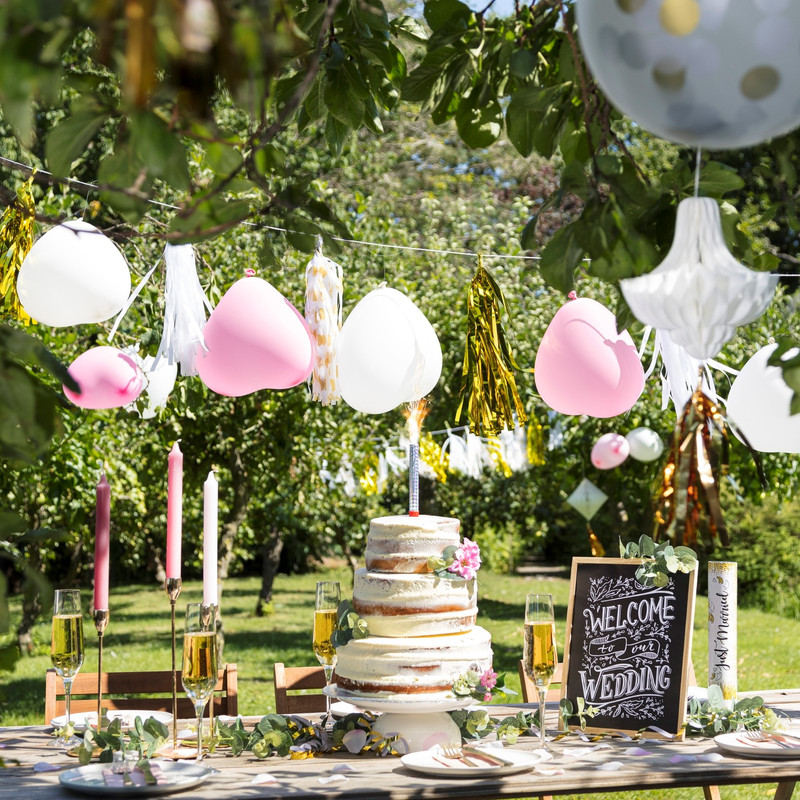 Honeycomb ruit met tassel - set van 2
