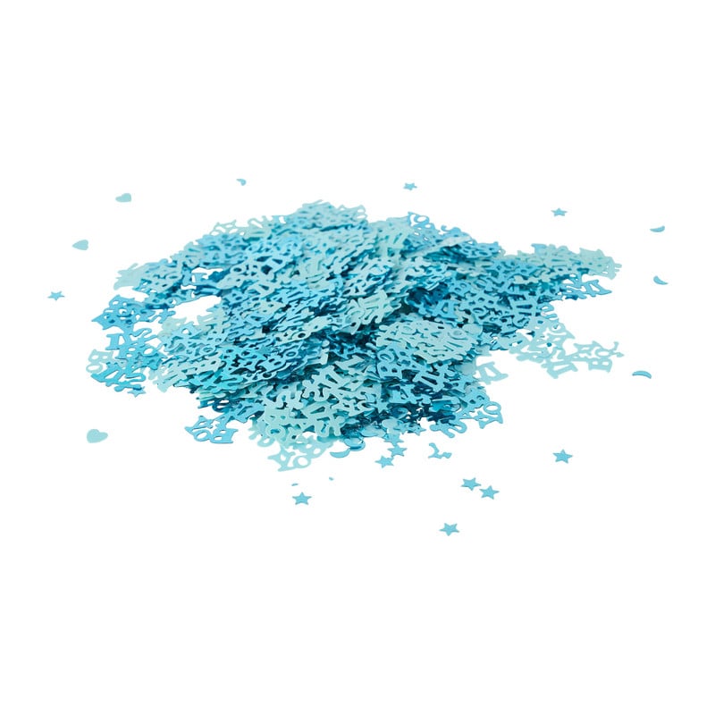 Tafelconfetti blauw - 14 g 