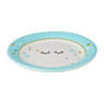 Bord wink - 18 cm - blauw - set van 8