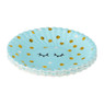 Bord wink - 10 cm - blauw - set van 8