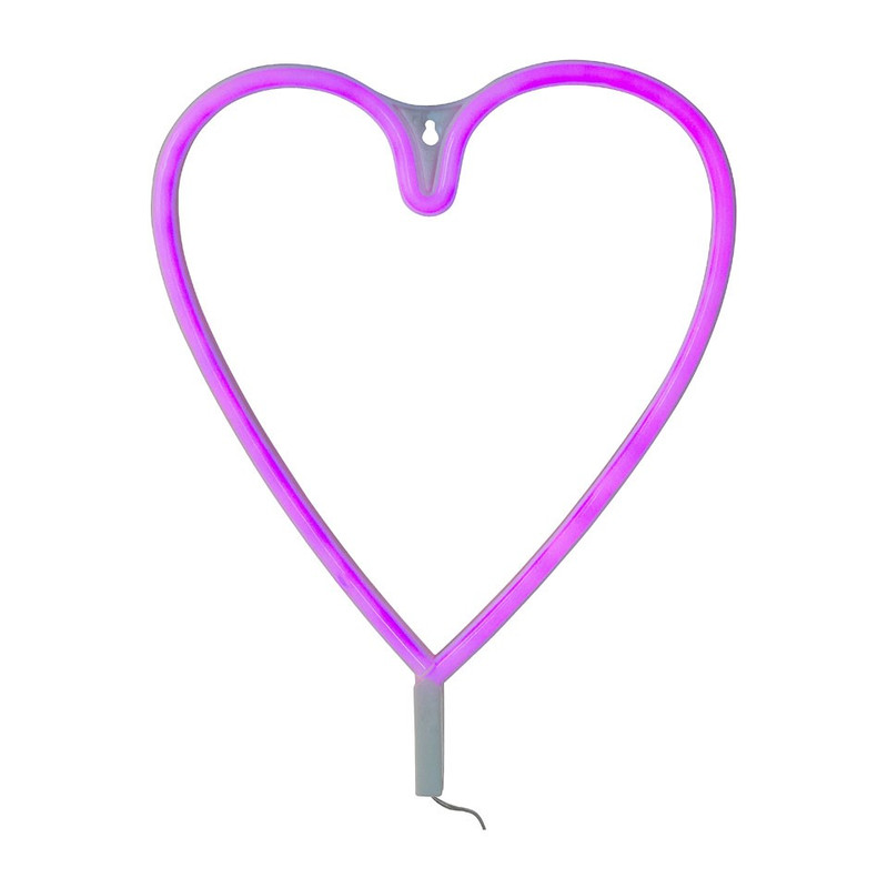 Neon-verlichting hart - 35x30 cm 