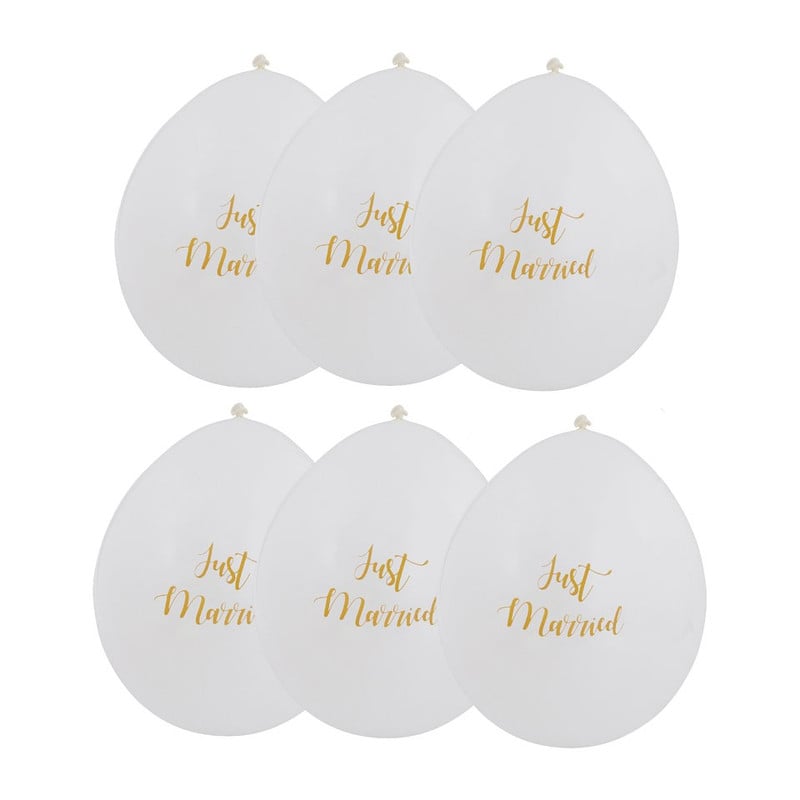 Ballon just married - set van 6