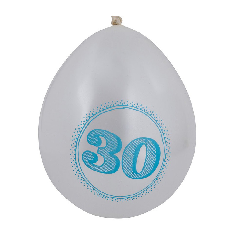 Ballon 30 jaar - set van 8
