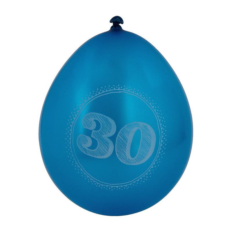 Ballon 30 jaar - set van 8