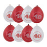 Ballon 40 jaar - set van 8