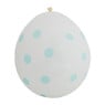 Ballon stip - blauw - set van 10