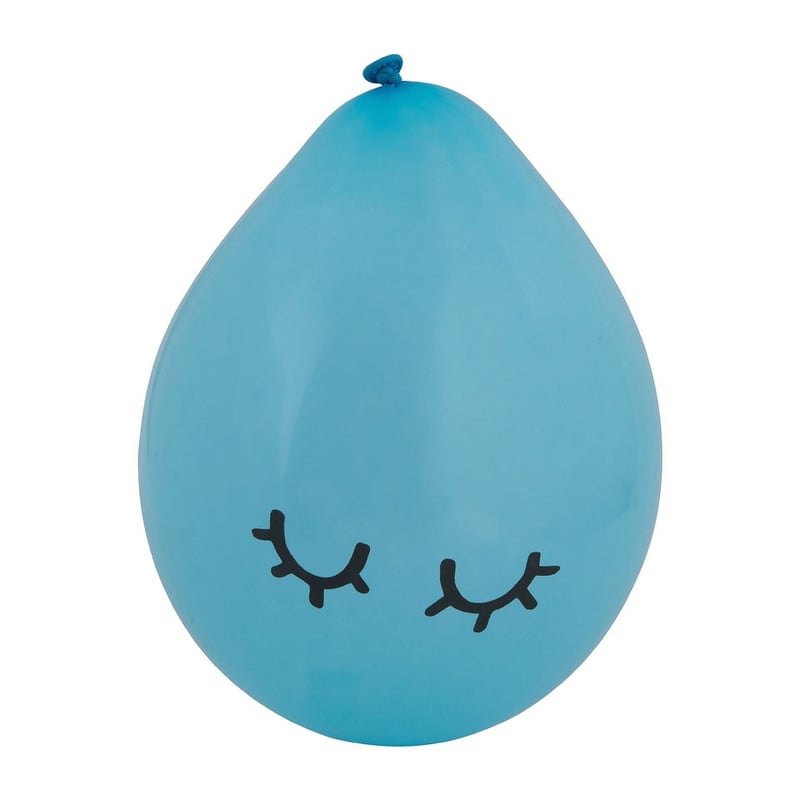 Ballon wink - blauw - set van 10