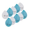 Ballon wink - blauw - set van 10