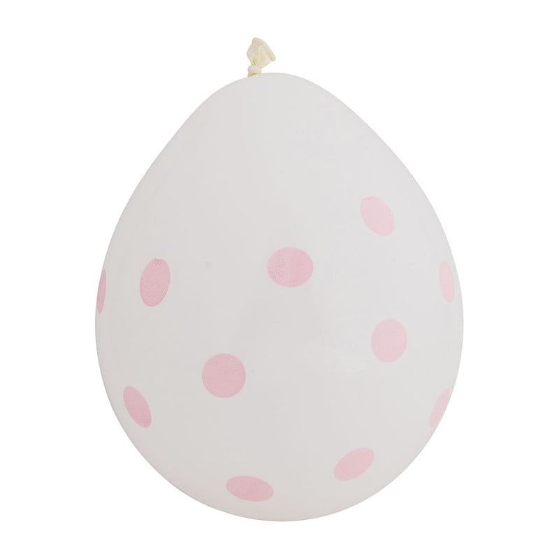 Ballon stip - roze - set van 10