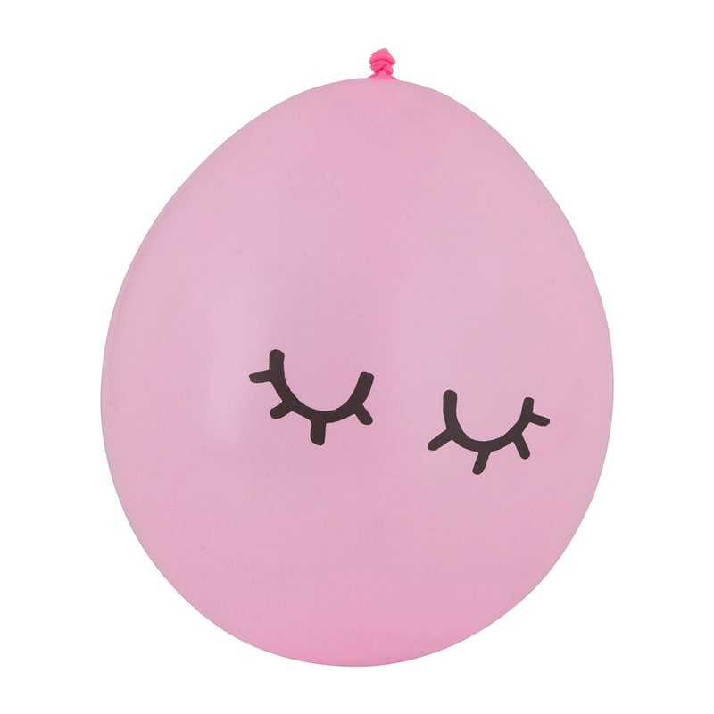 Ballon wink - roze - set van 10