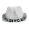Hoed happy new year - zilver - maat 60