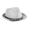 Hoed happy new year - zilver - maat 60