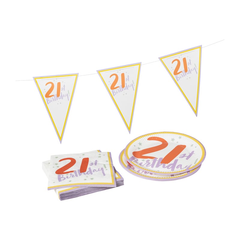 Servetten 21 jaar - 20 stuks