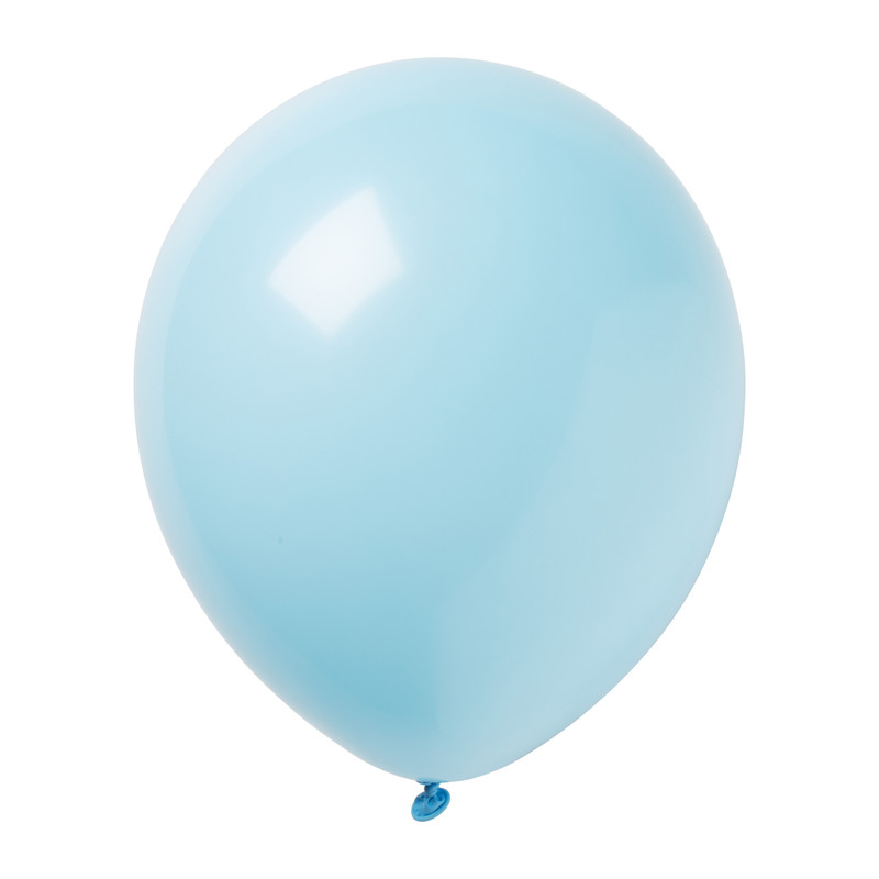 Ballonnen kleuren mix - groen/geel/blauw/lichtblauw - set van 8