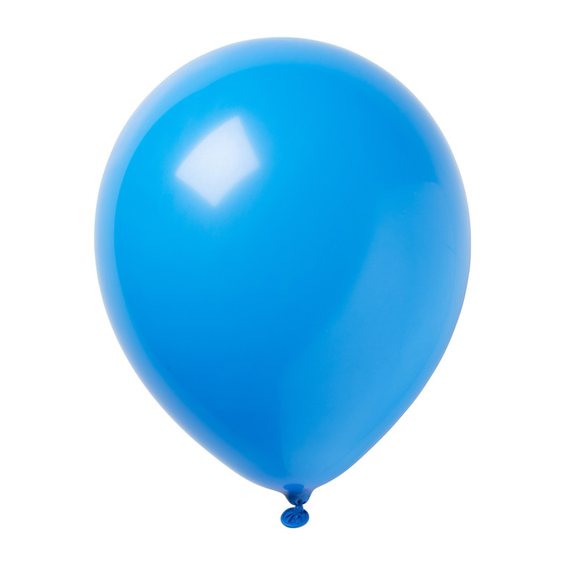 Ballonnen kleuren mix - groen/geel/blauw/lichtblauw - set van 8