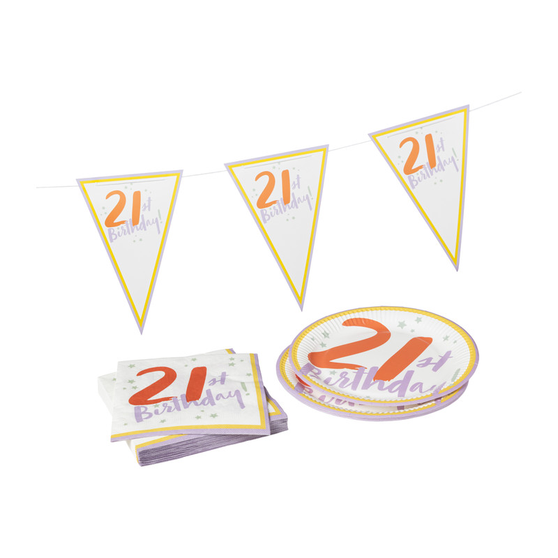 Vlaggenlijn 21 jaar - 10 m