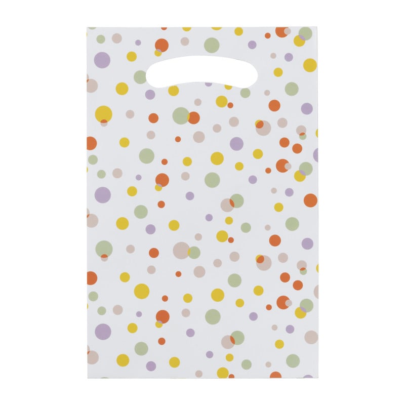 Papieren uitdeelzakjes - confetti - set van 10
