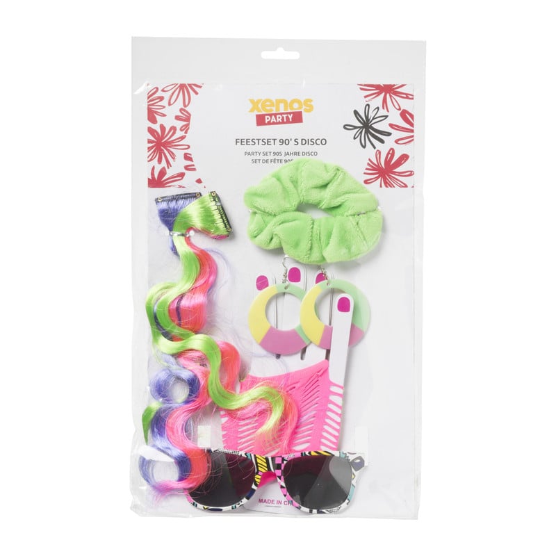 Feestset disco met accessoires - set van 8