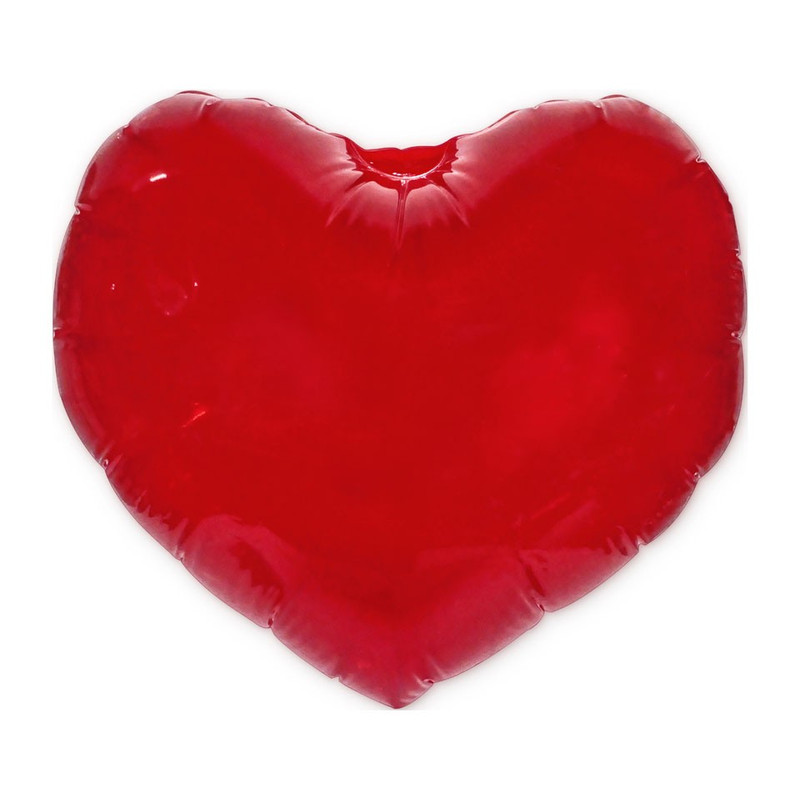 Opblaasbaar hart XL - 88x75 cm