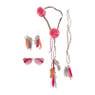 Feestset hippie met accessoires - set van 4