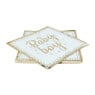 Servetten baby boy - blauw/goudkleurig - set van 8