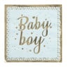 Servetten baby boy - blauw/goudkleurig - set van 8