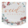 Bord Eid Mubarak - set van 8 - ø23 cm