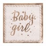Servetten baby girl - roze/goudkleurig - set van 16
