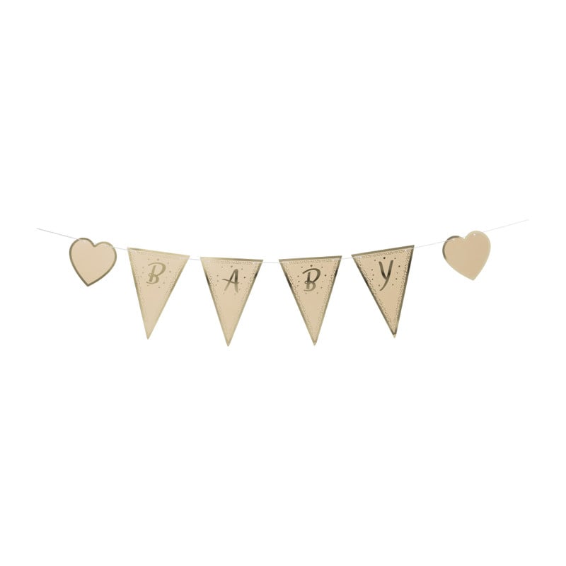Slinger baby - bruin/goud - 2x200 cm