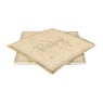 Servetten baby - goudkleurig - set van 16