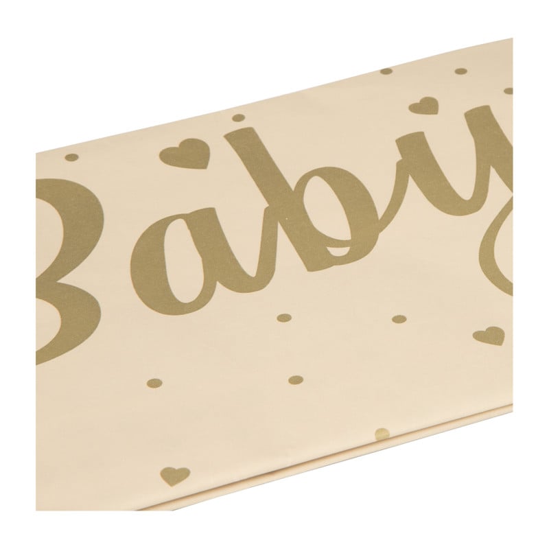 Tafelkleed baby - bruin/goud - 136x220 cm