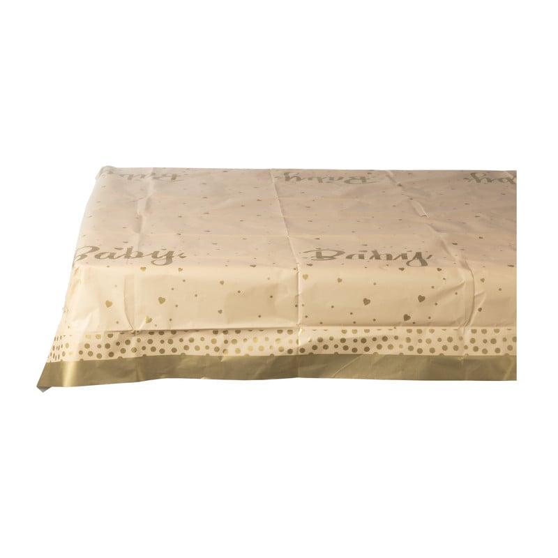 Tafelkleed baby - bruin/goud - 136x220 cm