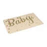 Tafelkleed baby - bruin/goud - 136x220 cm