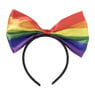 Tiara met strik - regenboog