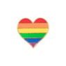 Broche hartje - regenboog
