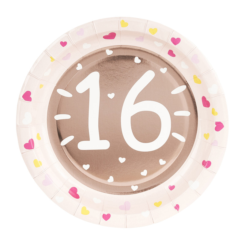 Bordjes 16 - set van 8