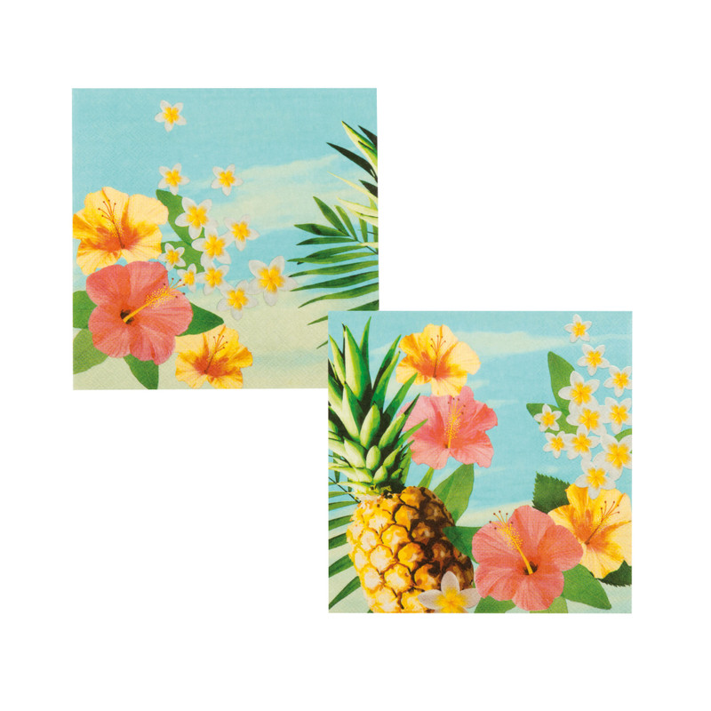 Servetten - tropical - set van 20