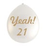 Ballon 21 jaar - set van 9