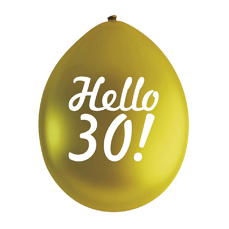Ballon 30 jaar - set van 9