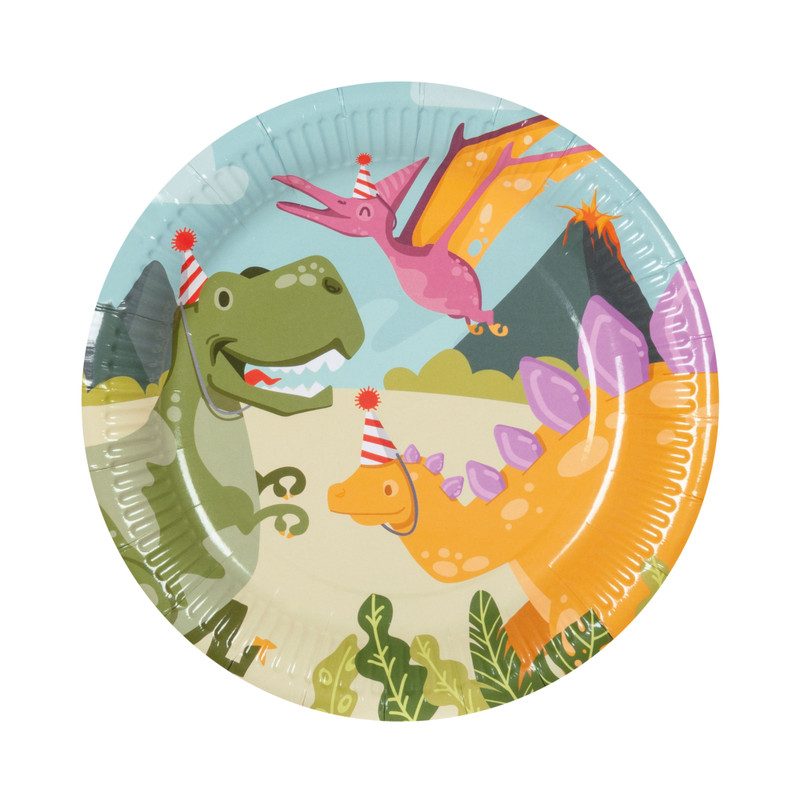 Borden dino - ø22 cm - set van 10