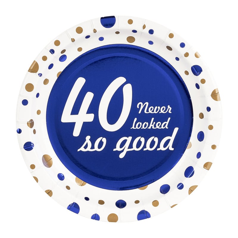 Bordjes 40 never looked so good - set van 8