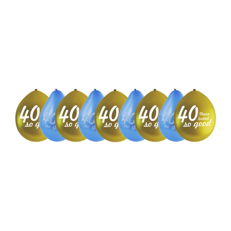 Ballonnen 40 never looked so good - set van 9