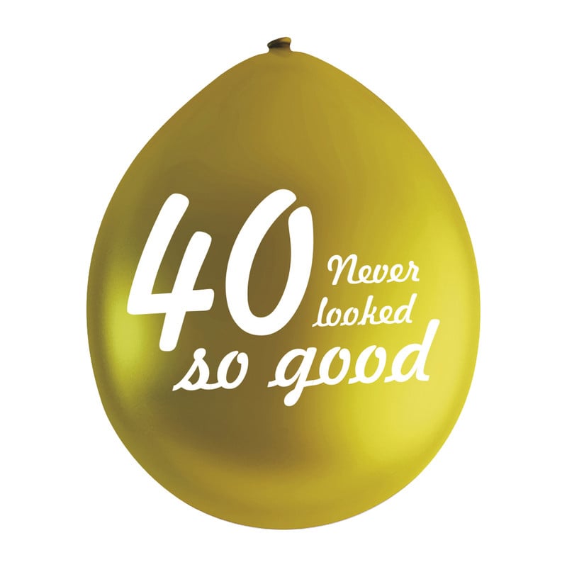 Ballonnen 40 never looked so good - set van 9