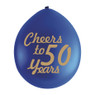 Ballonnen Cheers to 50 Years - set van 9